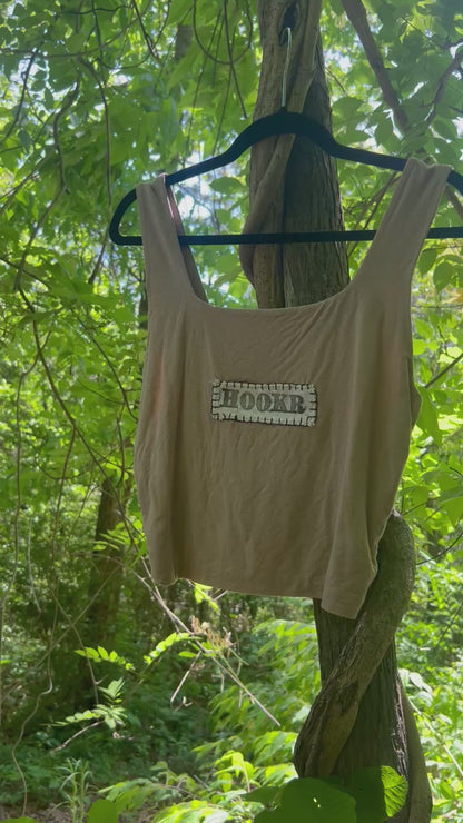 hookr merch - tan tank top