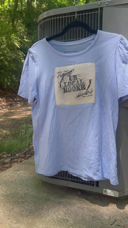 hookr merch - cornflower tshirt