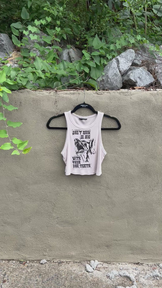 Dog Teeth - Tan Tank Top